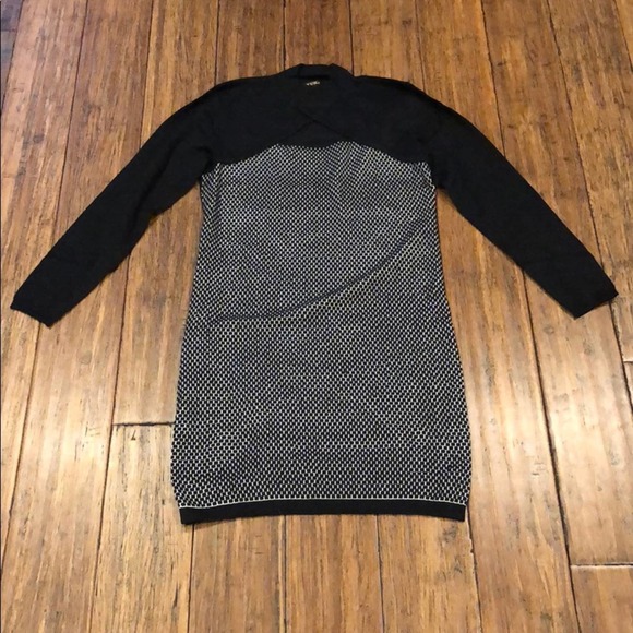 Yuka Sweater Dress Long Sleeve Cutout - Picture 2 of 4
